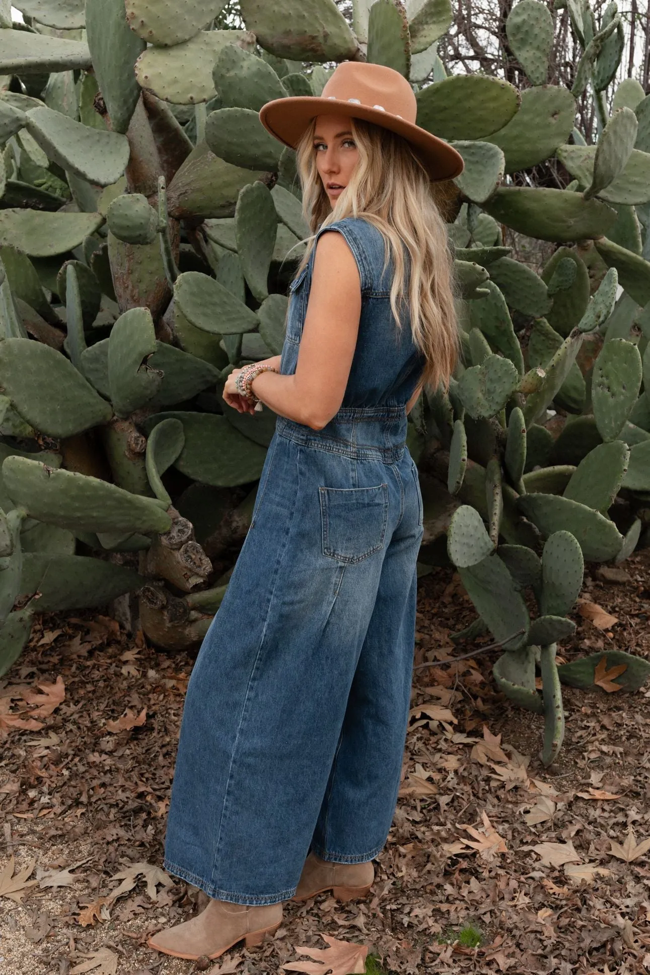 All Star Denim Jumpsuit - Medium Wash