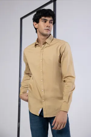 Beige Jacquard Shirt