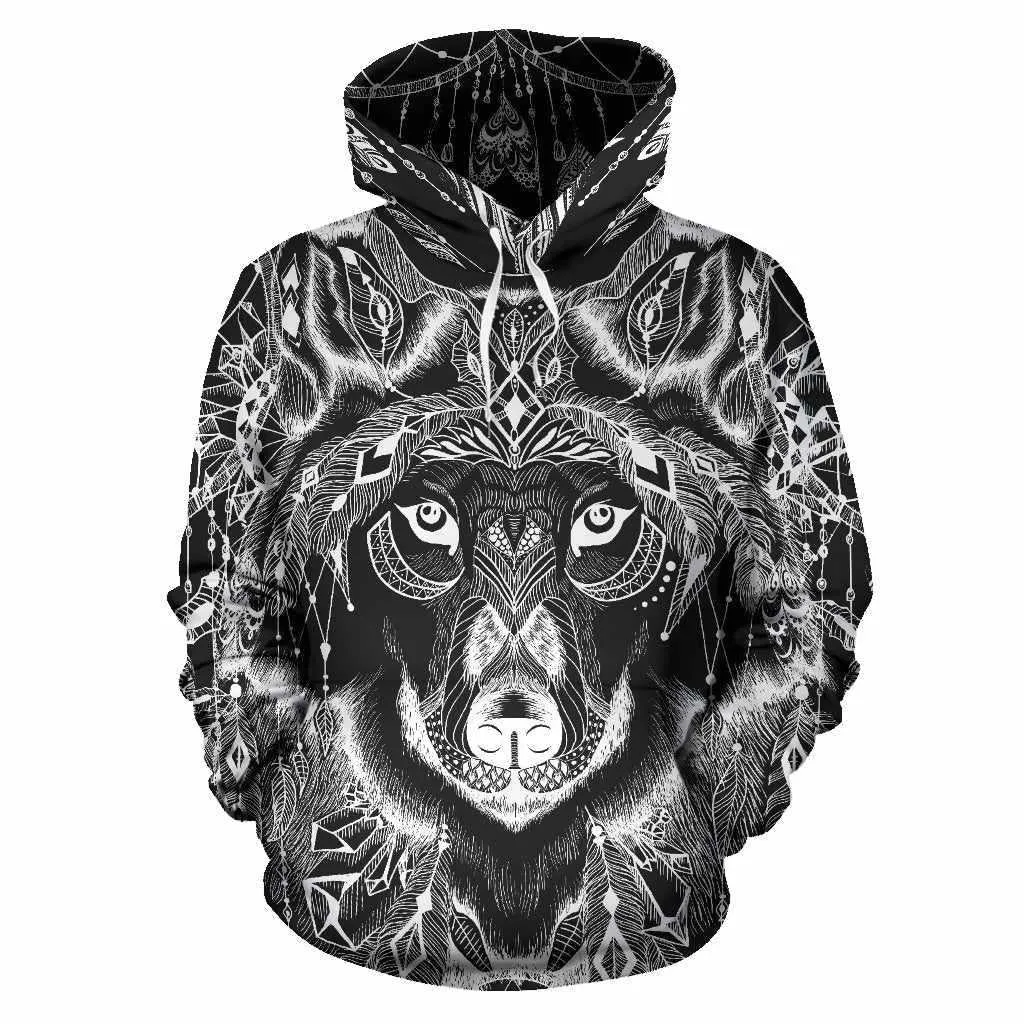 Boho Wolf Unisex Hoodie