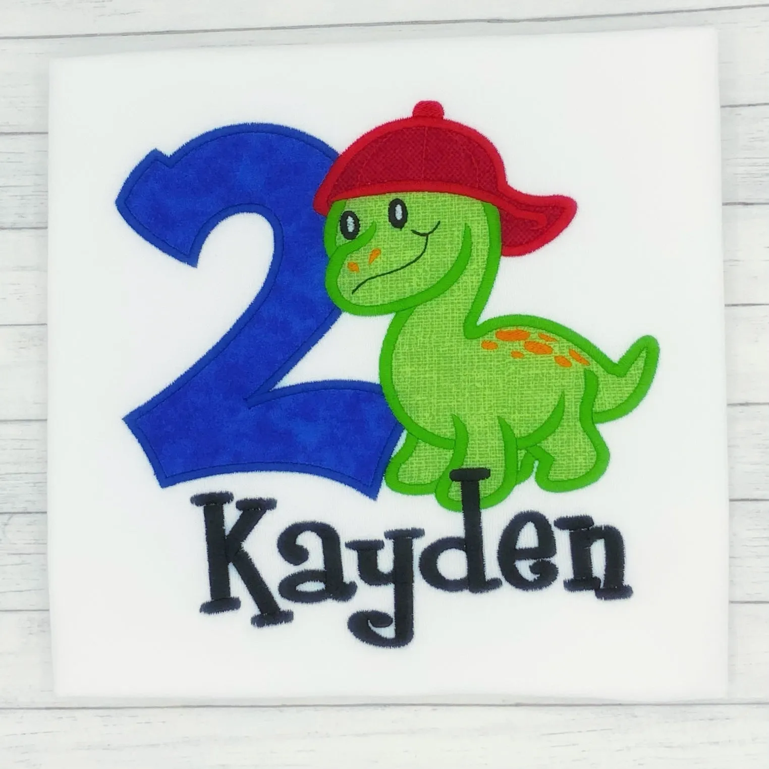 Boys Birthday Dinosaur Shirt (age 1-9)