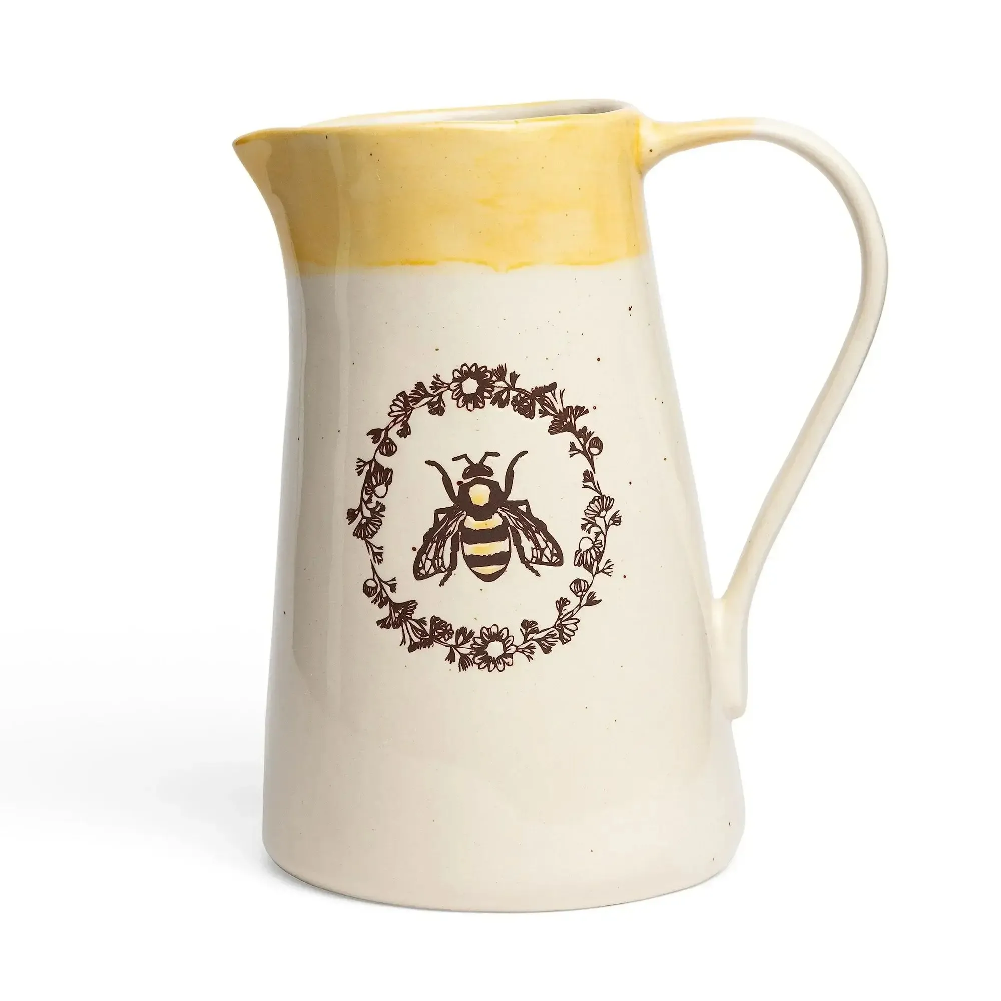 CERAMIC BEE VASE PITCHER