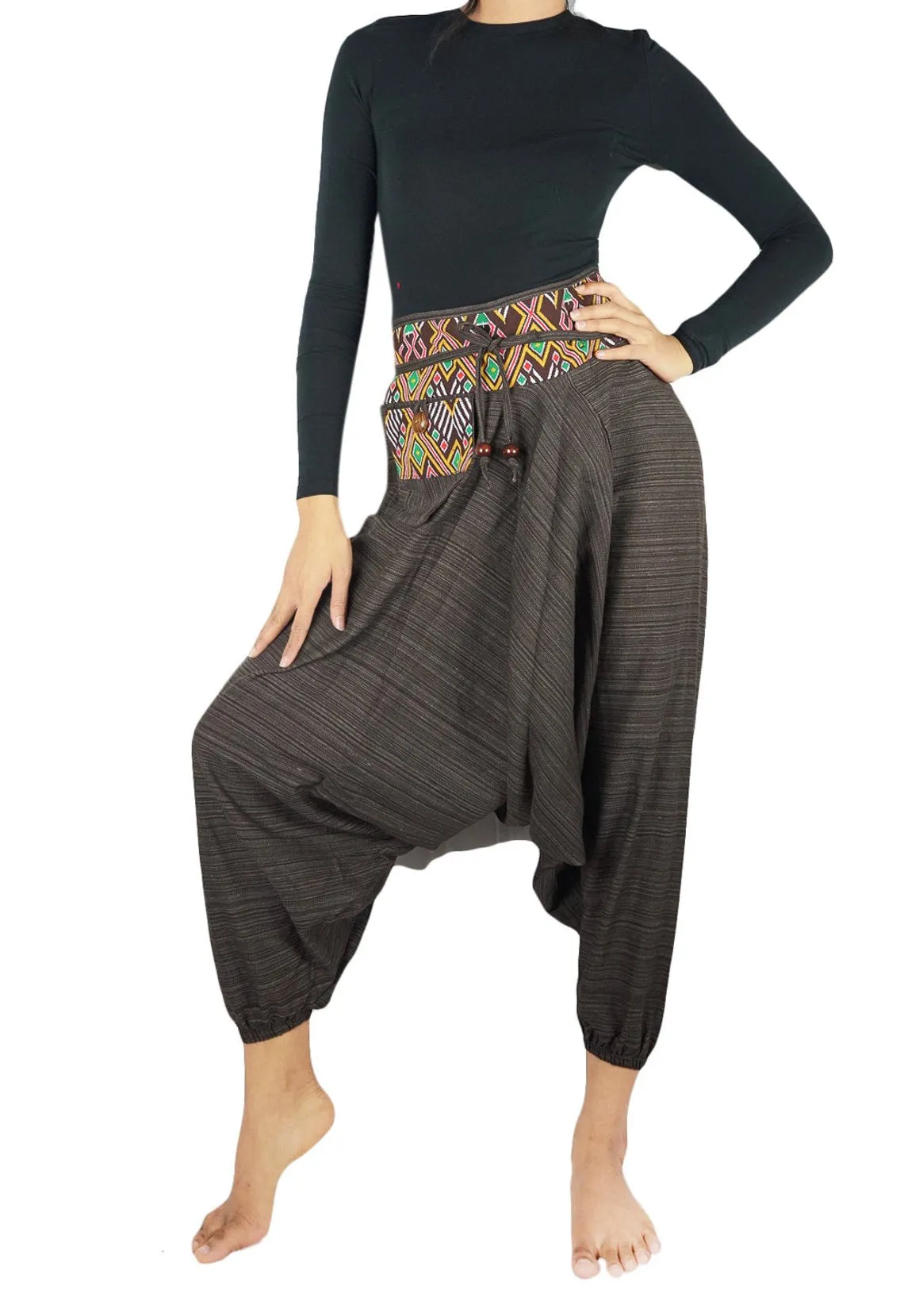 Cotton Drop Crotch Women Tribal Boho Pants Hippie