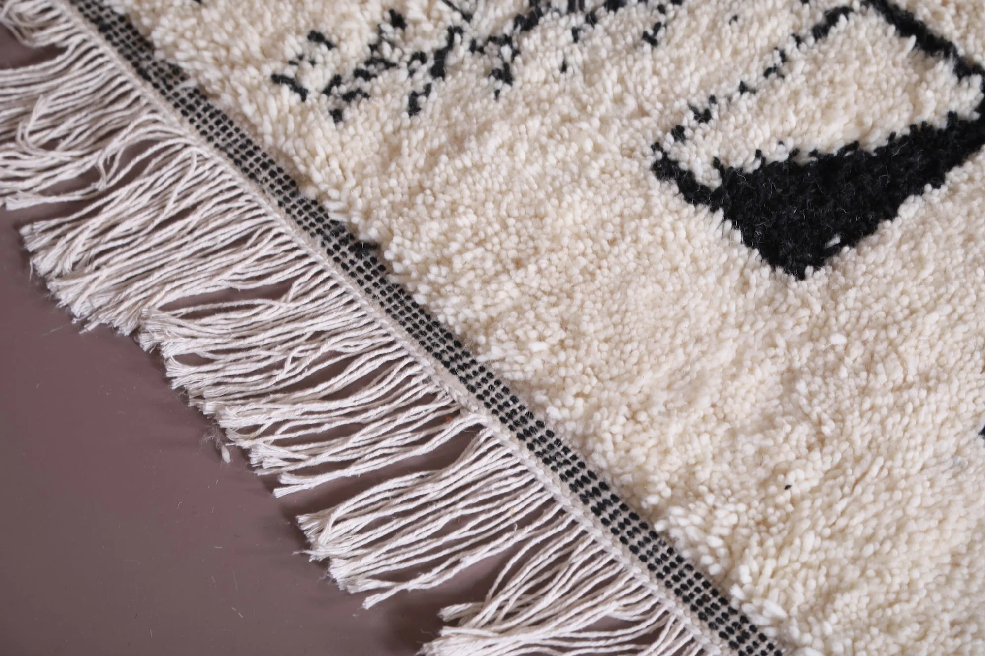 Custom Moroccan rug - All wool beni rug - Berber rug