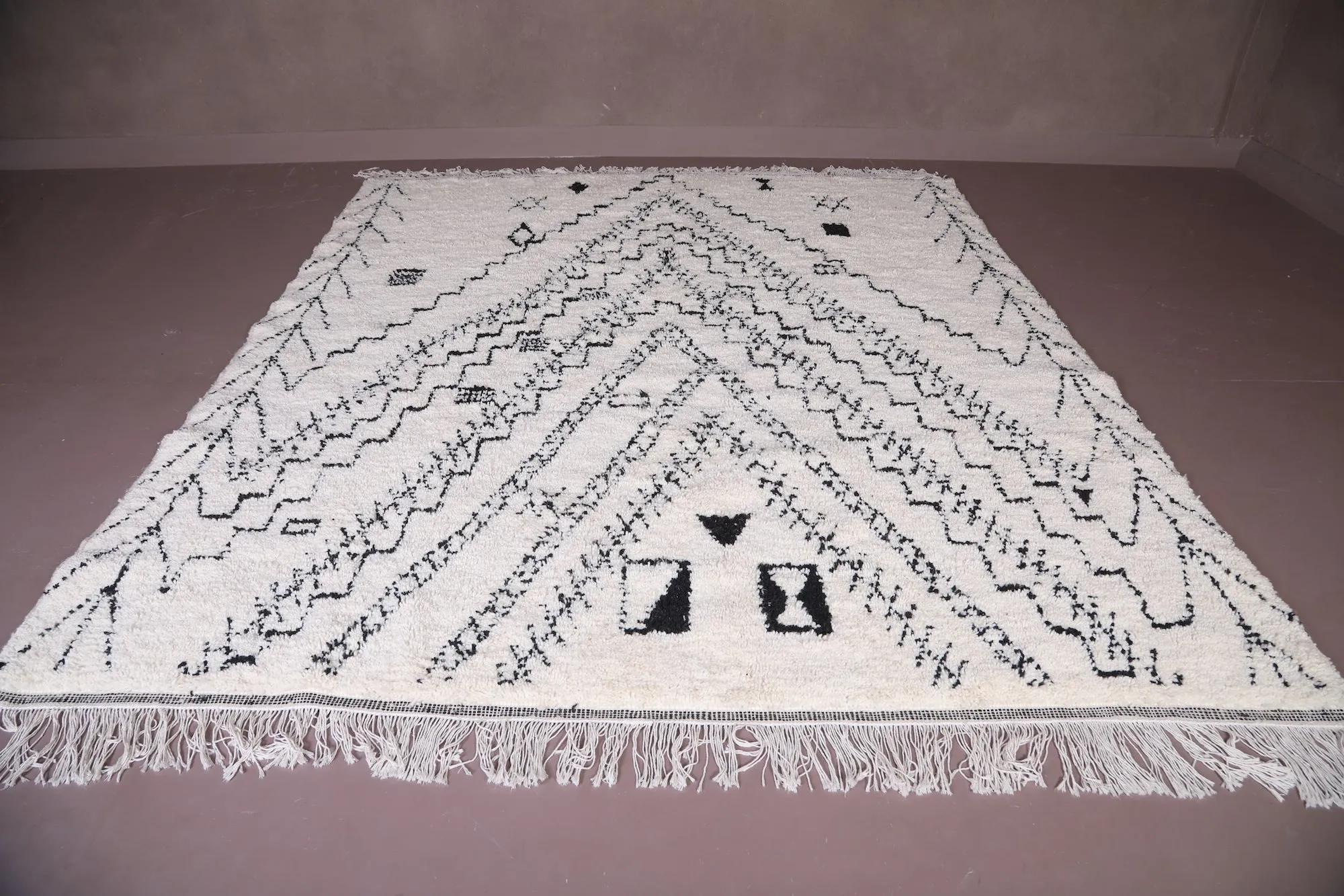Custom Moroccan rug - All wool beni rug - Berber rug