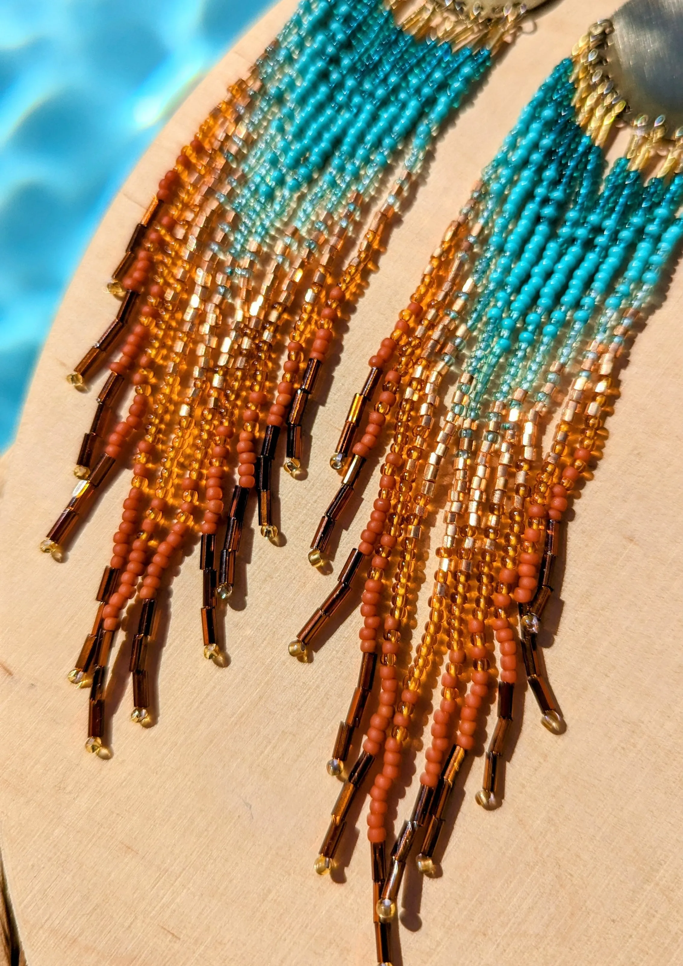 Eagle Rock Seed Bead Earrings