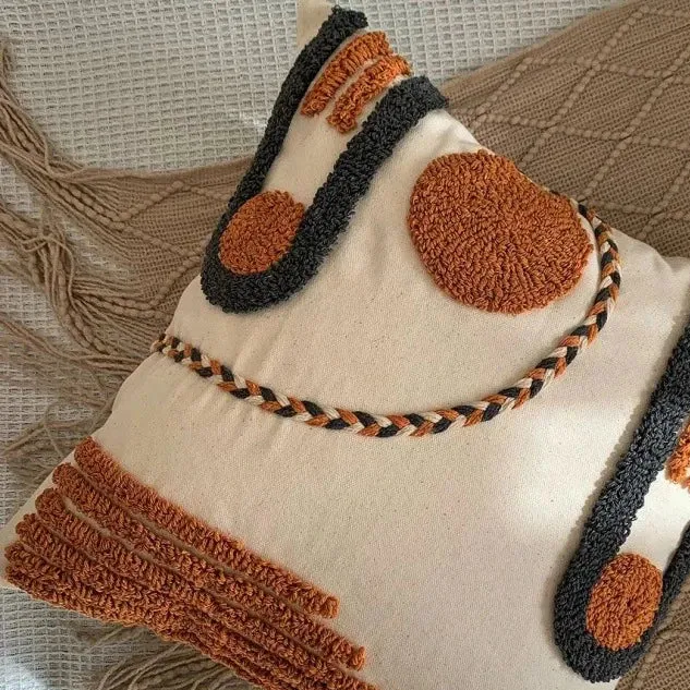 Geometry Embroidered Pillow