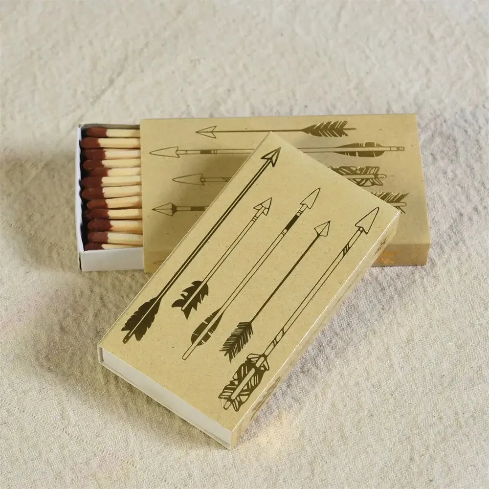 GOLD ARROWS MATCHES BOX