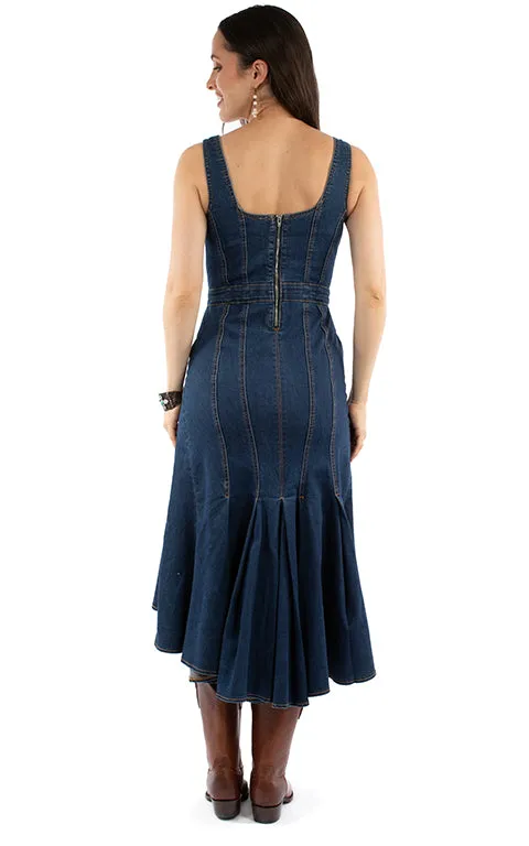 Lainey Denim Flare Dress