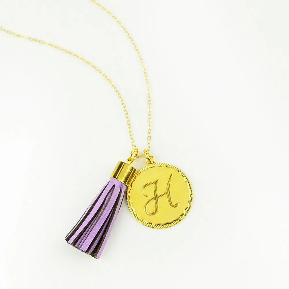 Leather Tassel Charm