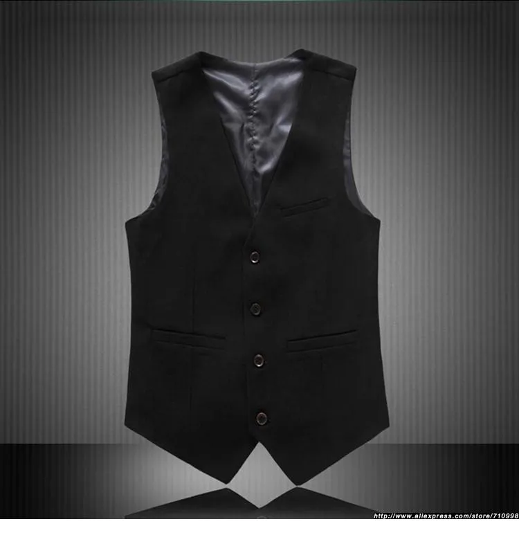 Men's Luxury Solid Color V-Neck Vest