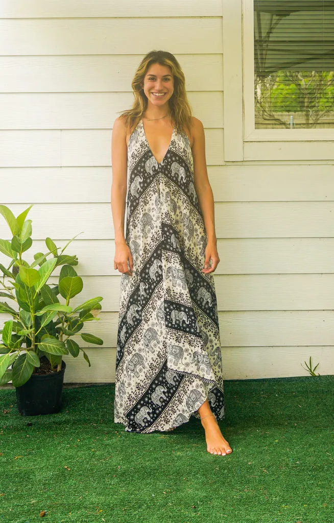 Sahara Goddess Elephant Maxi Dress