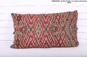 Stunning Berber Kilim Pillow 14.1 inches X 22.8 inches