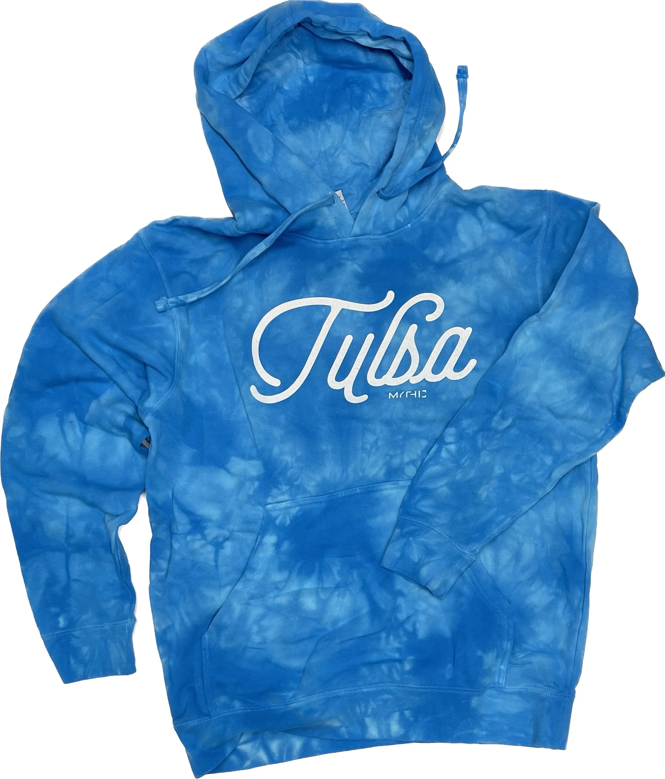 Tye Dye Tulsa Script Hoodie