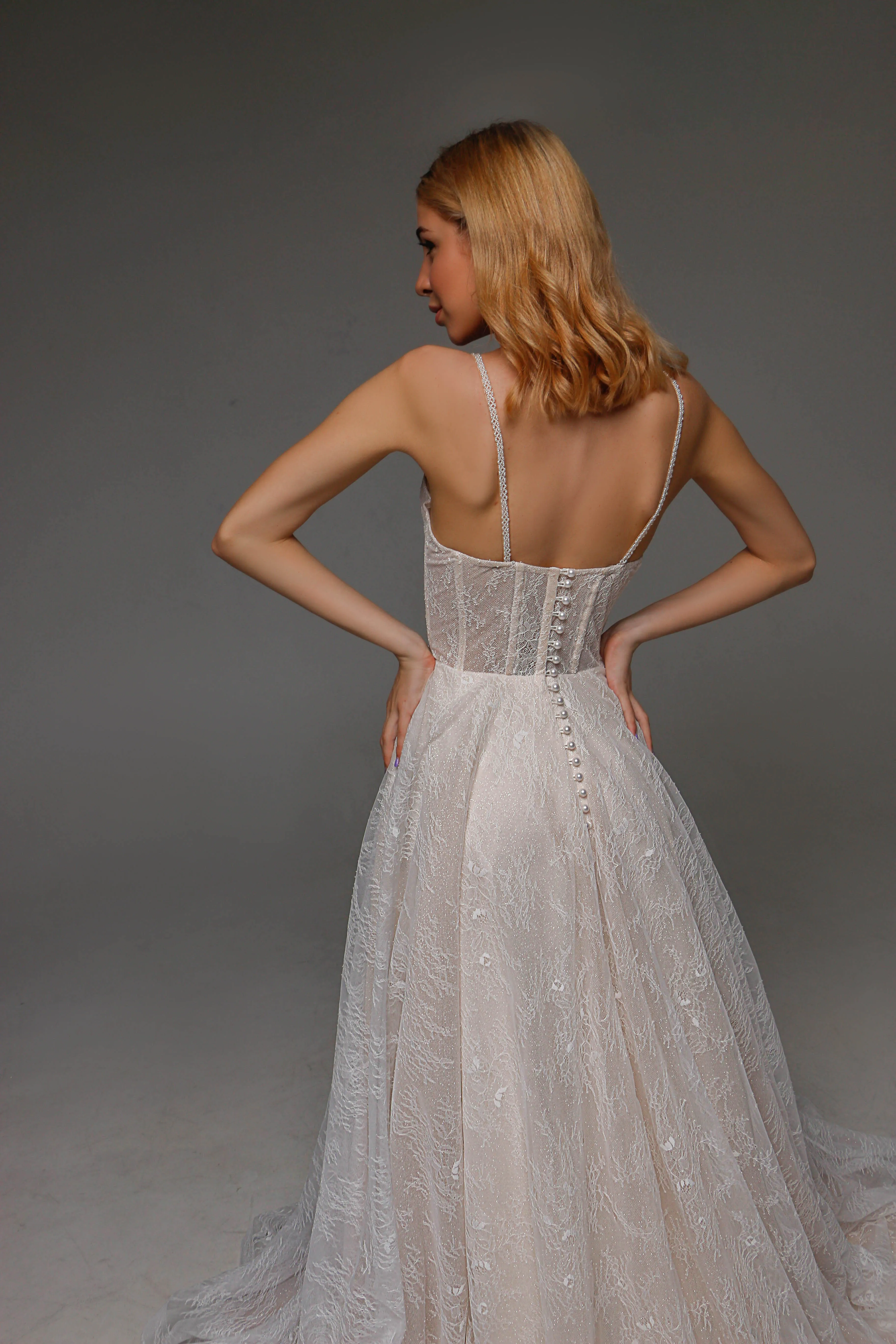 V0108, Boho Wedding Dress