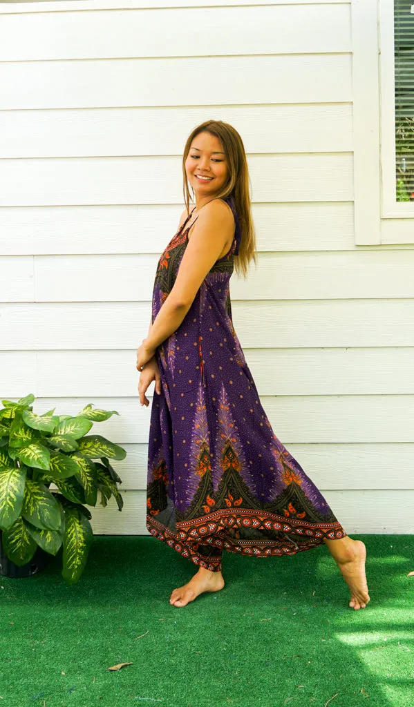 Velvet Peacock Boho Jumpsuit