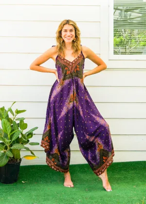 Velvet Peacock Boho Jumpsuit