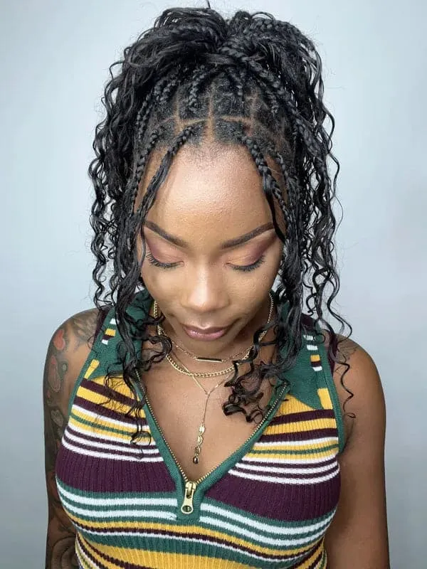 Water Wave Bulk Hair Extensions for Boho Knotless Braiding